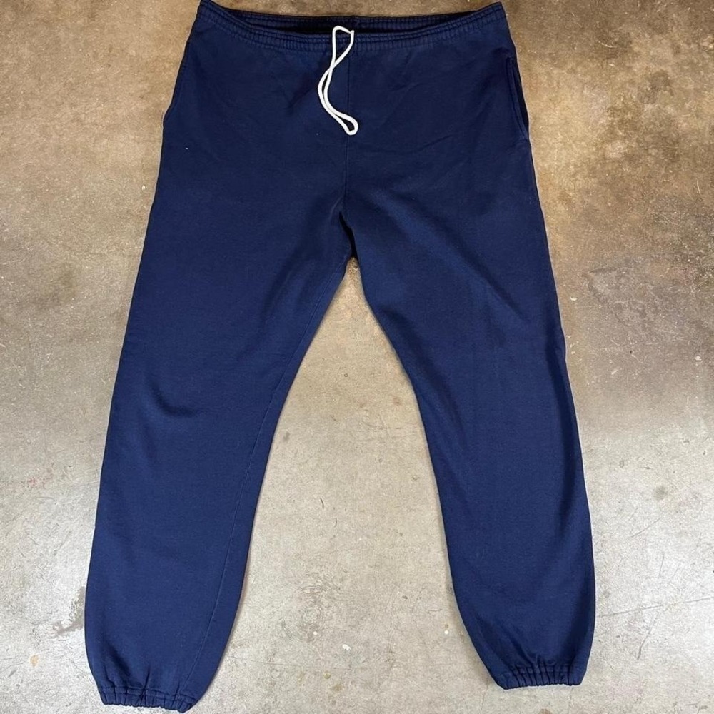 Russell Athletic Mens Navy Blue Jogger Sweatpants XL Vintage